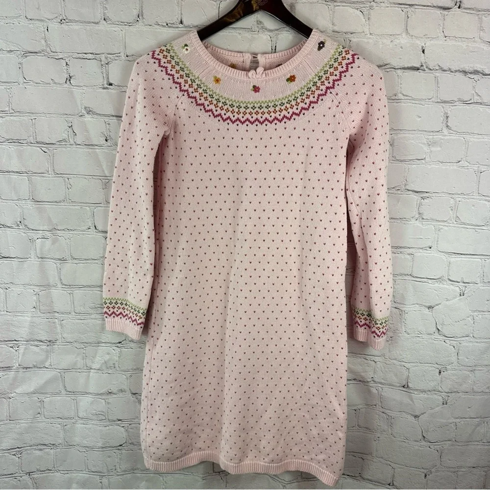 gymboree 2007 pink sweater dress sz 12 100% Cotton